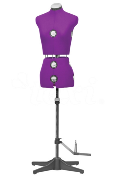 Nastavitelná fialová krejčovská panna Texi