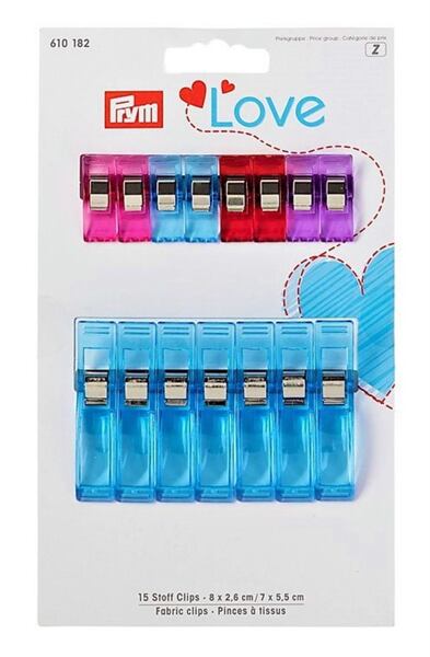 barevné svorky na textil Prym Love