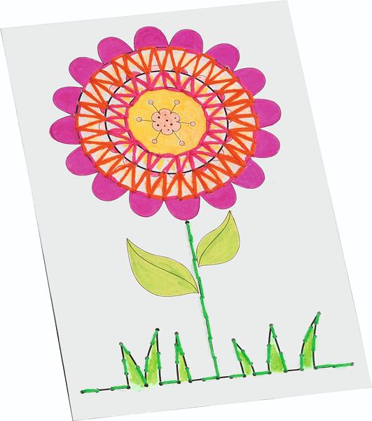 Obrázkové karty k prošívání