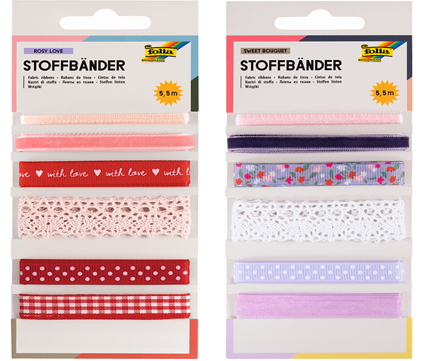 Dekorativní stuhy s krajkou