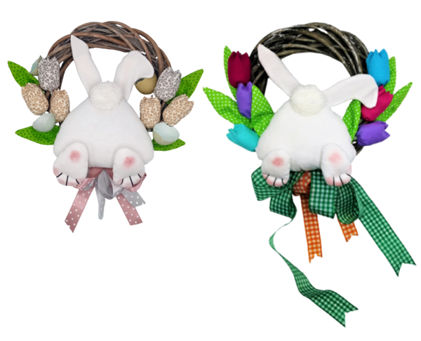 Ušijte si: Věnec s velikonočním zajíčkem