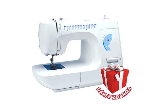 Šijací stroj s orezom látky - Lucznik 888 Izabella II + DARČEK