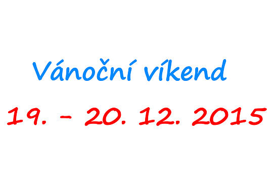 Pracujeme pre vás aj cez víkend 19. - 20. 12.