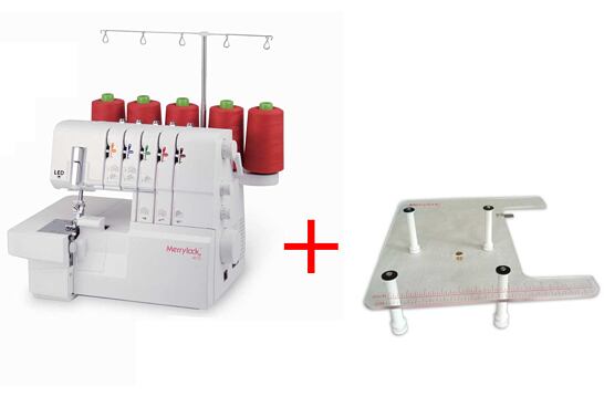 Merrylock MK 4075 a prídavný stolík J010B ako darček