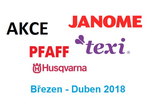 Akcie Janome, Texi, Pfaff, Husqvarna pre Marec - Apríl 2018