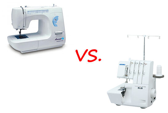 Rozdiel medzi šijacím strojom a overlockom