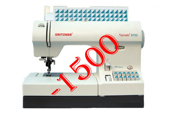 Výkonný šijací stroj Gritzner Tipmatic 6152 - ZĽAVA 59,- €