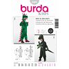 Strih Burda šedý 2503 - detský kostým drak, dinosaurus