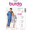 Strih Burda šedý 2691 - unisex pyžamo