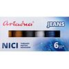 Súprava nití na riflovinu Ariadna Talia (4x70m, 2x150m) - Jeans