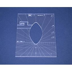 Quiltovacie pravítko list NP-P06-3 - 3 palcové