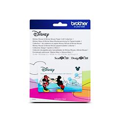 Karta so vzormi DISNEY - Mickey a Minnie - rezací ploter Brother