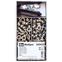 Priechodky 8mm s podložkou nikel (200ks) - PRYM