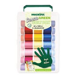 Vyšívacie a quiltovacie nite Madeira Quilt box Sensa Green 40 (40x1000m)