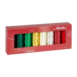 Sada vyšívacích nití METALLIC POLY SHEEN 40 METTLER (8x200m) - Vánoce