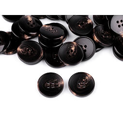 Knoflík hnědý 44" (50ks)