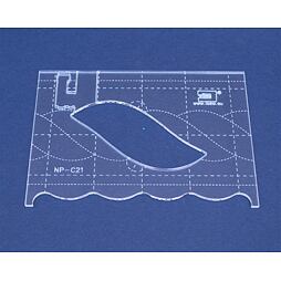 Quiltovacie pravítko bordúra vrkoč NP-C21