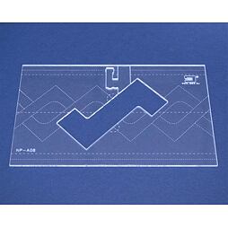 Quiltovacie pravítko bordúra uzly NP-A08