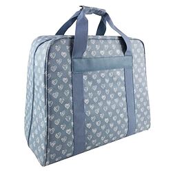 Taška na šijací stroj - modro-biela