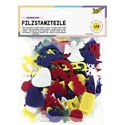 Filcové výseky - vianočné tvary (170ks)