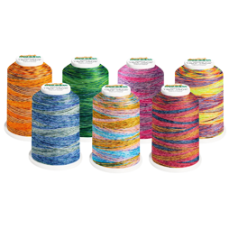 Overlockové nite PES Madeira Aeroflock 100 (1000m) chemlonové - melírované