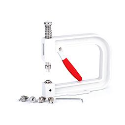 Ručný lis s pistónmi na nitovanie perál