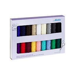 Súprava bavlnených nití SILK-FINISH COTTON 50 METTLER (18x150m)