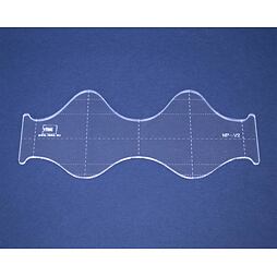 Quiltovacie pravítko vlnky NP-V2