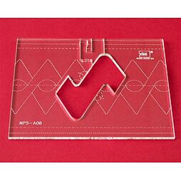 Quiltovacie pravítko bordúra uzly NP5-A06