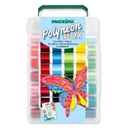Vyšívacie nite PES Madeira Polyneon box (70x400m+10x200m)