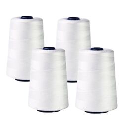 Sada nití PES OVERLOCK TOXO - biela (4x5000Y)