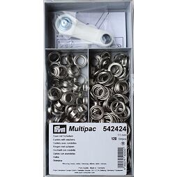 Priechodky 11mm s podložkou nikel (120ks) - PRYM