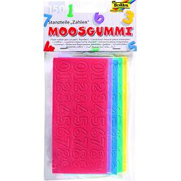 Výseky z penovky moosgummi - čísla (150ks)
