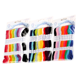 Sada vyšívacej priadze typu mouline (12ks/8m)