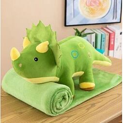 Plyšový DINOSAURUS - Vankúš a deka 2v1