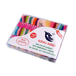 Sada vyšívací příze typu mouline King Bird (100ks/8m)