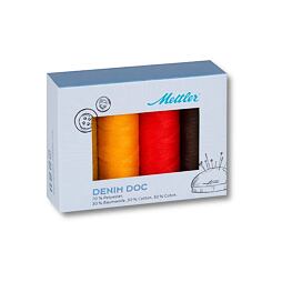 Sada šicích nití DENIM DOC 75 METTLER (4x100m) - terra