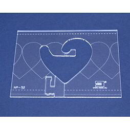 Quiltovacie pravítko bordúra srdca NP-S2