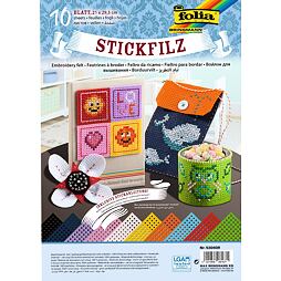 Perforovaný filc (10 listov)