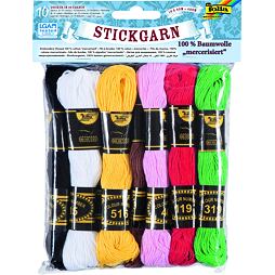 Sada vyšívacej priadze - bavlnky (10ks/40m)