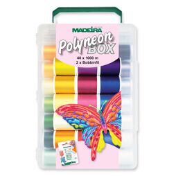 Vyšívacie nite PES Madeira Polyneon box (40x1000m)