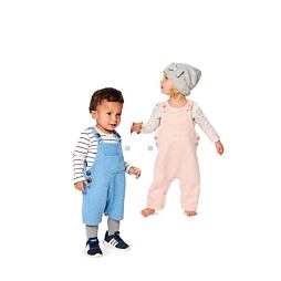 Strih Burda zelený 9295 - detské laclové nohavice