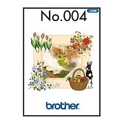 Vyšívacie vzory Brother č. 4 USB - Jarné motívy