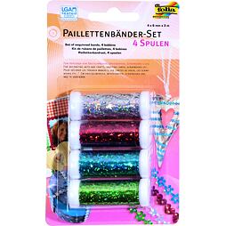 Dekoračné šnúrky s flitrami (4x6m)