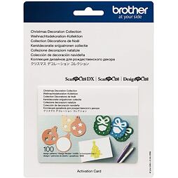 Karta so vzormi pre vianočné dekorácie - rezací ploter Brother