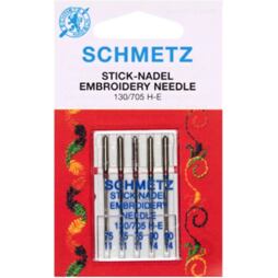 Ihly Schmetz 130/705 HE V3S embroidery (3x75, 2x90) - vyšívacie ihly