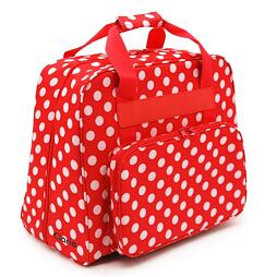 Taška na šijací stroj - červenobiela