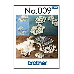 Vyšívacie vzory Brother č. 9 USB - Čipkové motívy