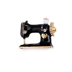 Brošňa šijací stroj - čierna