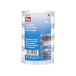 Stohovateľné okrúhle dózy (ø70mm) 4ks - PRYM